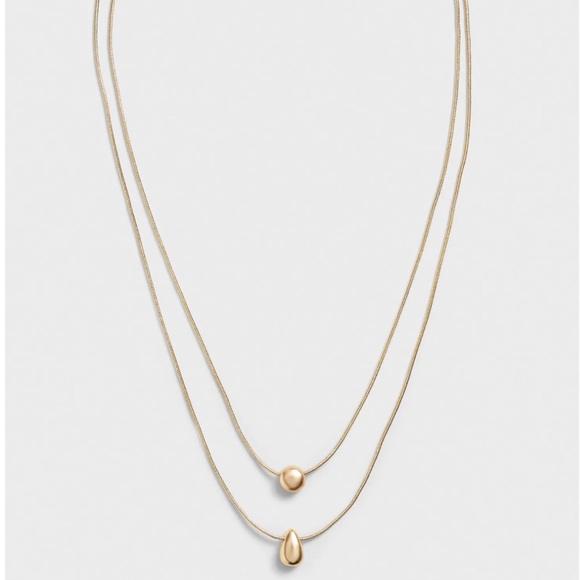 Banana Republic Factory Jewelry - Banana Republic Layered Metal Pendant Necklace